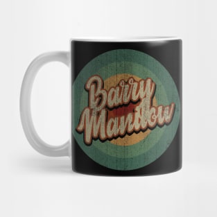 Circle Retro Vintage Barry Manilow Mug